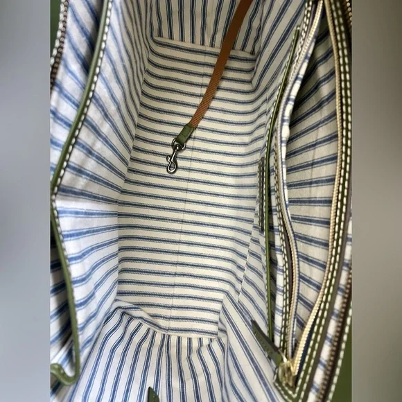 Dooney & Bourke Olive Green Tote - Picture 5 of 14